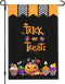 Halloween Garden Flag 12 x 18 Inch, Jack-o'-lantern Halloween Decoration Flags Double Sided Small Yard Flag for Outdoor Indoor Decor...