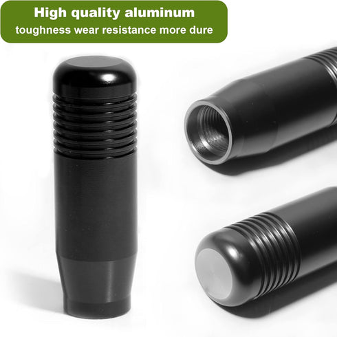3.3Inch/8.5cm Aluminum Alloy Shifter knob Universal Gear Shifter Knobs with Adapter Fits Most Car(Black)...