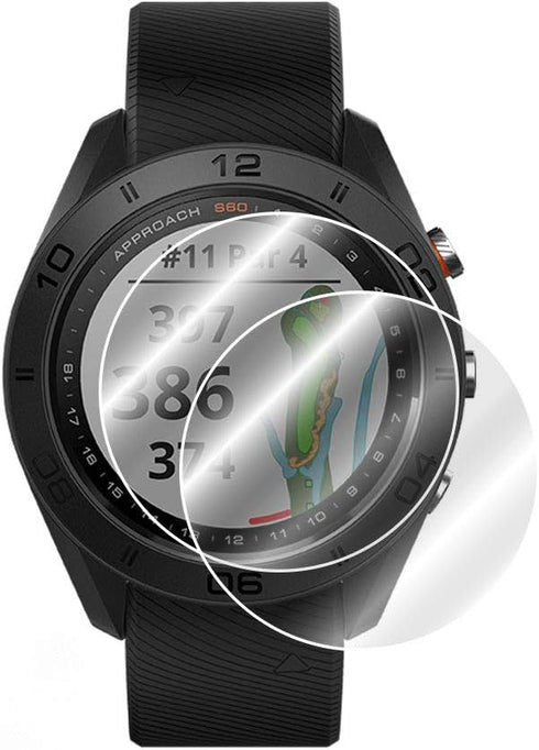 IPG For GARMIN APPROACH S60 GOLF GPS WATCH Screen Protector (2 Units) Invisible Ultra HD Clear Film Anti Scratch Skin Guard - Smooth/Self-Healing/...
