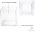 Royal Imports Flower Acrylic Vases Cubes, Decorative Centerpiece for Home or Wedding, Non Breakable Plastic, 5x5 - Clear...