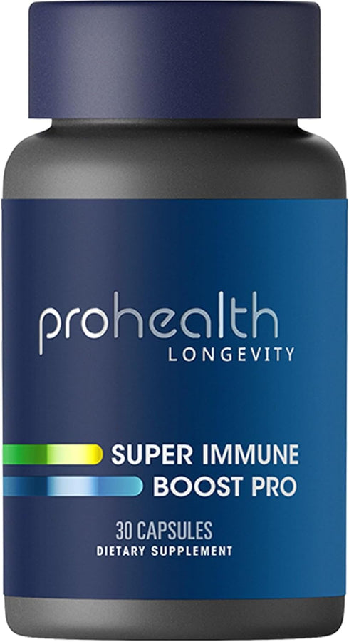 Super Immune Boost Pro (30 Capsules) by ProHealth - Vitamin D3, C, Zinc + Herbal Immunity Blend (Bee Propolis, Echinacea, Elderberry, Astragalus, ...