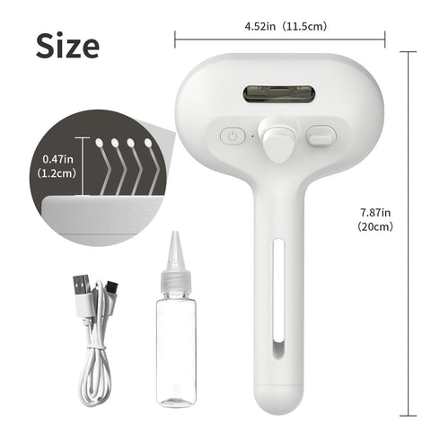 Cat Steam Brush for Shedding, 3 In 1 Self Cleaning Steamy Pet Brush Anti-Static Flying Hair Spray Cat Brush for Long and Short Hair Pets Grooming ...