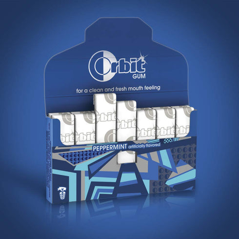 ORBIT Peppermint Sugarfree Chewing Gum, 3 Packs of 14-Pieces (42 Total Pieces)...