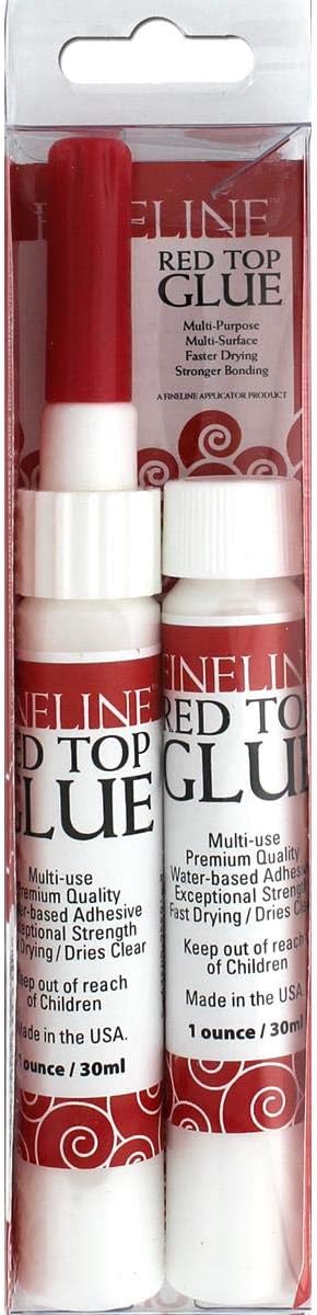 Fineline Applicators Red Top Glue 1oz ea 2pc...