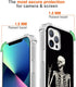 Hungo Case for iPhone 13 Pro Max Skull Design, Soft TPU Cover Heavy Duty Protection Wireless Charging Compatible with iPhone 13 Pro Max Funny Skul...