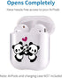 Idocolors Clear Case Compatible with AirPods 2&1, Soft Silicone Shockproof Case Cover with Cute Cartoon Panda Pattern for Girls & Teenages...