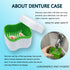 Denture Cup Kit, 2 Denture Case with 2 Denture Toothbrush & 2 Portable Toothbrush Box, Denture Cups for Soaking Dentures, Denture Cleaning Kit for...