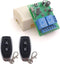 DieseRC DC 12V 24V 30V Secure Remote Control Switch Universal Wireless 433Mhz rf 10A Relay Receiver Board with 2 Transmitter Key fobs for Motor Li...