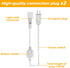 LED Strip Light Accessories Set for Extension Installion, Backup Accessories, Power Cable LED Strips (Including 2 US. Power Cord, 4 Pins, 4 End Ca...