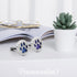 Framendino, 1 Pack Dog Paw Print Essential Car Oil Diffuser Aromatherapy Car Diffuser Vent Clip Stainless Steel Air Freshener Lockets for Men Wome...
