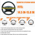 15 Inch Car Steering Wheel Cover, Anti-Slip Non-Slip Breathable Elastic Soft Comfortable Automotive Steering Wheel Protector Cover for Men Women, ...