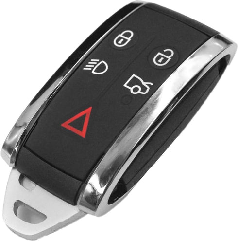 KAWIHEN Keyless Entry Remote Car Key Fob Shell Replacement for KR55WK49244 2677-5WK49 2677-5WK49244 CCAF06LP063011 Jaguar X S-Type XF XK XKR 5B(Ju...