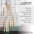 Colonial Candle Unscented Taper Candle, Handipt Collection, Wedgewood, 10 In, Pack of 12 - Up to 8 Hours Burn...
