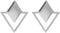 Boma Jewelry Sterling Silver Geometric Diamond & Triangle Stud Earrings...