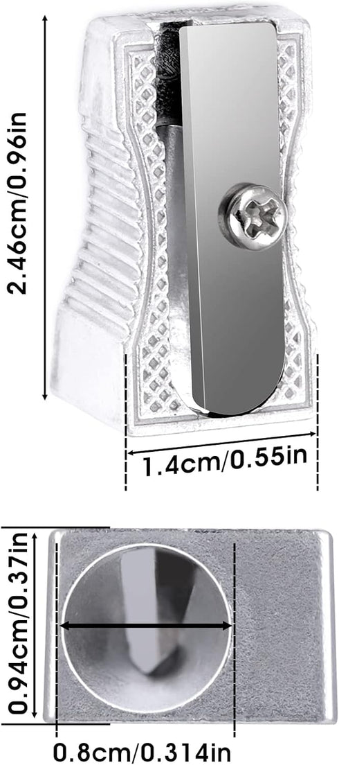 10 Pcs Pencil Sharpener, Handheld Metal Pencil Sharpener, Mini Kids Pencil Sharpening, Sharpen Pencils for Adults and Kids Schools Offices Art (Sl...