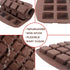 Webake Mini Brownie Pan Square Silicone Baking Mold for Keto Fat Bomb, Chocolate, Peanut Butter, Blondie...