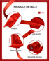 FAKILO Red Satin Ribbon 6 Inch x 22 yd Wide Thick Ribbon for a Grand Opening Business Ribbon Cuttings Ceremony Bow Wedding Chairs Party Christmas ...