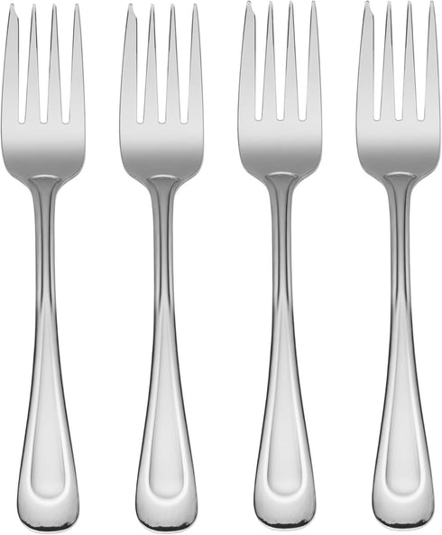Oneida Satin Sand Dune Everyday Flatware Salad Forks, Set of 4...