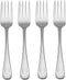 Oneida Satin Sand Dune Everyday Flatware Salad Forks, Set of 4...