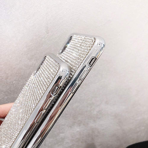 LUVI for iPhone Xs Max Case Luxury Fashion Glitter Sparkle Bling Glossy Crystal Rhinestone Artificial Diamond Protective Cover with Soft TPU Elect...