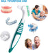 Premium Hygiene Denture Cleaning Brush Set, Multi-Layered Bristles & Ergonomic Rubber Handle, for Denture Care(Purple & Green)...