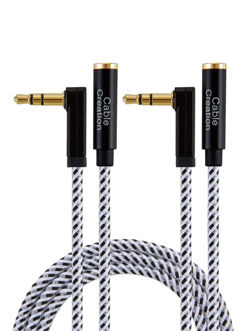 CableCreation Premium Stereo Jack Extension Cable Headphone Extension Cable 3.5mm Male to Female Aux Extension Cable for Phones, Headphones, Speak...