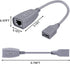 USB to Cat5 Adapter, USB Extender Ethernet Up to 164ft/50m, Supports USB1.1 Protocol, USB Over Cat5 Compatible with USB2.0 Mouse, Keyboard, U Disk...
