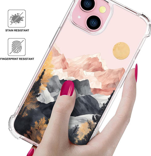 Compatible with Iphone 15 Case Flower Floral for Women Girls Girly Cute Designer Phone Case Clear with Design, Compatible with Iphone 15 Case Tran...