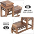 Angoily Vintage Display Stand Wood Stand for Crafts Figurine Display Base Tabletop Wood Base Vase Display Stand Flower Vase Base Buddha Statue Sta...