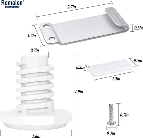 W10869845 Dryer Stacking Kit by Romalon Fit for Whirl-pool Washer And Dryer Replace Number W10298318RP,1862761, 52774, AH3407625 By Romalon