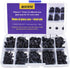 BESTCYC 1Box(100pcs) 3-12mm 10 Different Size Mini Black Glass Eyes Needle Felting Bears Dolls Toy Teddy Puppets Decoys Sewing Arts Crafts Eyes Ki...