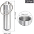 uxcell Toothpick Holder, 2Pcs - Aluminum Alloy Portable Toothpick Case, Waterproof Toothpick Holder Pocket with Keychain for Outdoor Picnic Campin...
