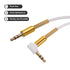 MECCANIXITY 3.5mm TRS Aux Cable Male to Male Auxiliary Audio HiFi Headphone Cord 3.3ft Nylon Braided for Phone Headphone Speaker Stereo Echo, Whit...