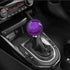 Purple Weighted Round Ball Shift Knob M12*1.25 Universal Marble Style Gear Shifter Knobs Fit for 5 6 Speed Manual Vehicles with Three Adapters M8*...
