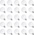 25 Pack G40 Frosted LED Replacement Bulbs, 0.6W Shatterproof LED Globe Light Bulbs, E12 Candelabra Base Frosted White Light Bulbs for G40 Outdoor ...