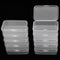 10 Packs Small Clear Plastic Beads Storage Containers Box Transparent Boxes with Hinged Lid for Small Items, Jewelry, Crafts (3.34 x 2.16 x 1 in)...