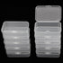 10 Packs Small Clear Plastic Beads Storage Containers Box Transparent Boxes with Hinged Lid for Small Items, Jewelry, Crafts (3.34 x 2.16 x 1 in)...