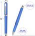 Gel Ink Rollerball Stylus Pen - 18 Pack,1.0mm Gel Pen Bold Point,2 in 1 Capacitive Stylus Pen,Large Capacity Blue Ink,Writing Smoothly for Office,...