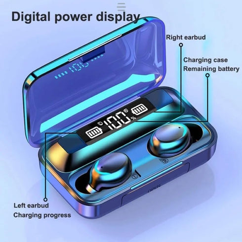 Wireless Earphones, Wireless Earbuds, HiFi Stereo, Bluetooth 5.3 Touch Control Noise Rduction Headphones, Mini Eear Buds Mic in-Ear Headphones IPX...