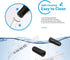 Eye Dropper for Essential Oils, Pipettes Dropper with Black Rubber Head, Calibrated Thick Glass Medicine Dropping Pipettes, 1ml Dropper Measurer, ...