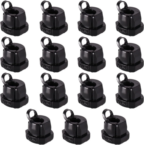 Fielect Round Cable Wire Strain Relief Bush Grommet Round Strain Relief Bushing Electric Cable Protection Cord Buckle 6N-4 15 Pcs...
