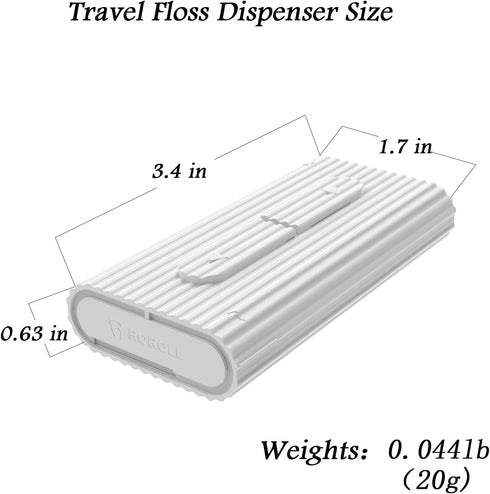 Holy Rose Portable Dental Floss Picks Dispenser 2Box,Travel Floss Storage Case with Adult Toothpicks Flosser Sticks 80 Count,Portable Floss Case f...