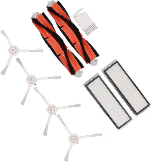 Robot Vacuum Mop Brush Kit,Brush Filters White Flat Comb Kit Fit for 1C Dreame F9 Xiaomi 1T Mi Robot Vacuum Mop Replacement...