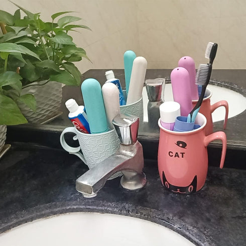 4 Pack Travel Toothbrush Case, Holder Toothbrush Travel Containers for Trip Home Camping Dust-Proof and Sanitary ?Travel Toothbrush Holder...