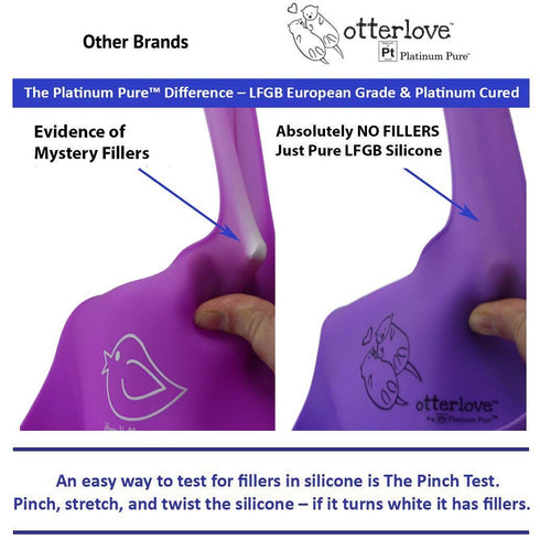 otterlove Silicone Baby & Toddler Training Cup - Pediatric OT Approved - 100% Platinum Pure LFGB Silicone - Unbreakable - Plastic Free - Tiny Cup ...