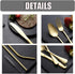 Travel Utensils Set with Case Reusable Stainless Steel Silverware Flatware Set 9 Pcs Portable Cutlery Eating Utensils Set for Lunch Boxes Workplac...