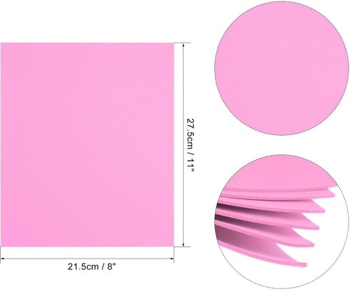 uxcell Light Pink EVA Foam Sheets 11 x 8 inch 1.7mm Thickness for Crafts DIY Projects, 6 Pcs...