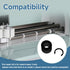 Rubber Roller Replacement Compatible with Cricut Maker/Maker 3, Mat Guide Rubbers for Cricut Repair Accessories (Rings Roller Set)...