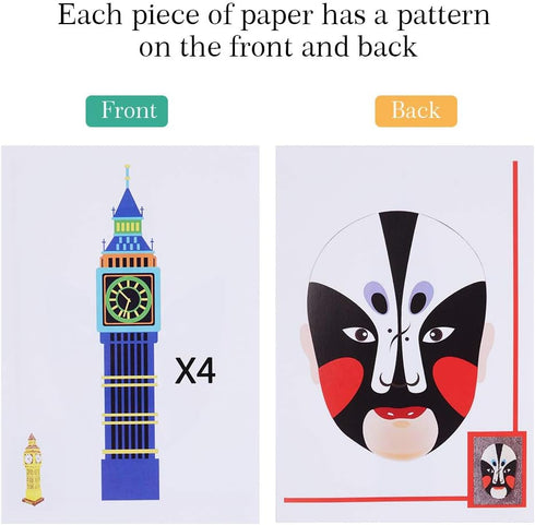 3D Printer Drawing Paper,SHONCO Design Paper Molds for 3D Drawing Paper Models for Practice 20pcs...