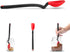 Dreamfarm Mini Supoon Non-Stick Sit-Up Silicone Scraping Cooking Spoon, Jar Scraper Measures 5ml Tsp - 8" Red...